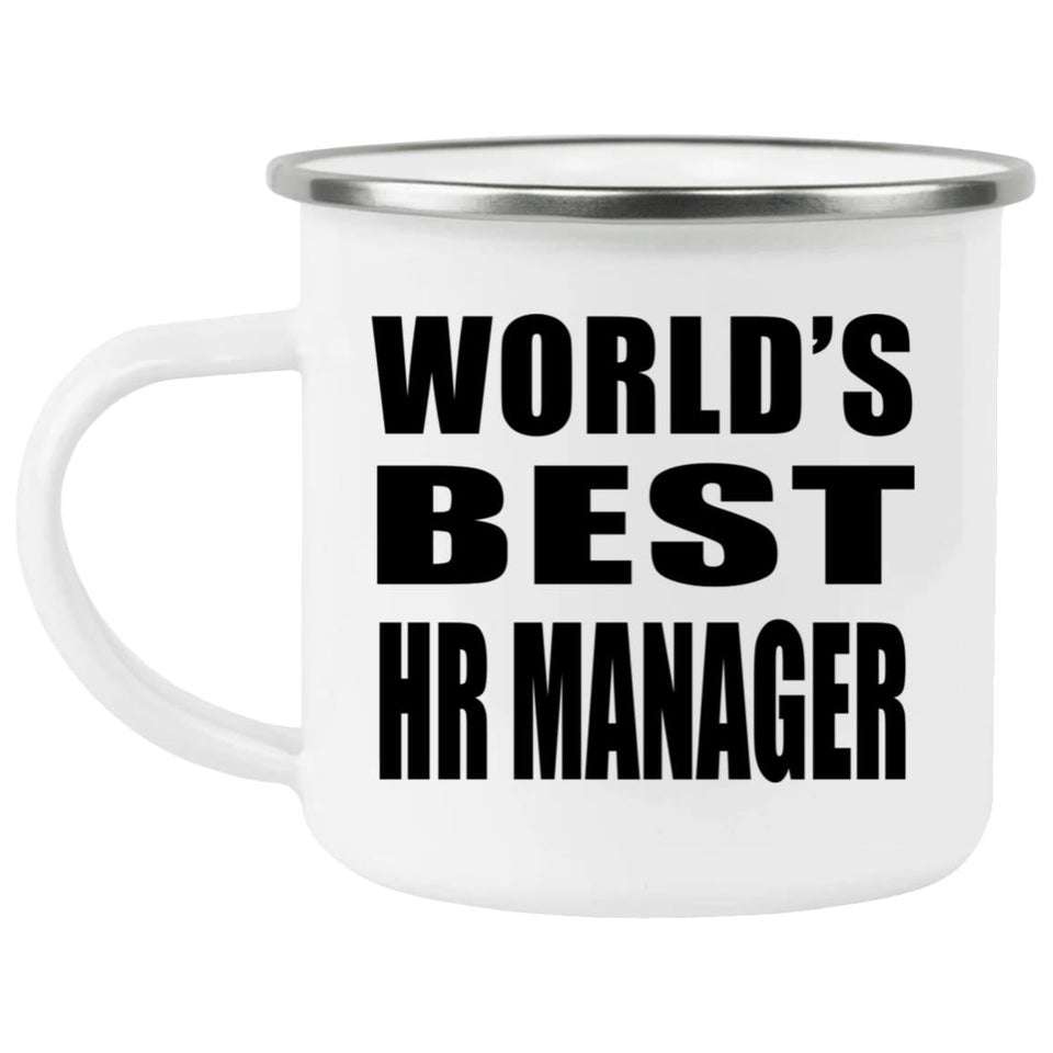 World's Best HR Manager - 12oz Camping Mug