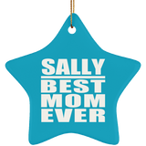 Sally Best Mom Ever - Star Ornament
