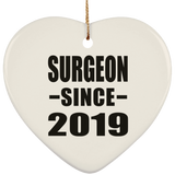 Surgeon Since 2019 - Heart Ornament