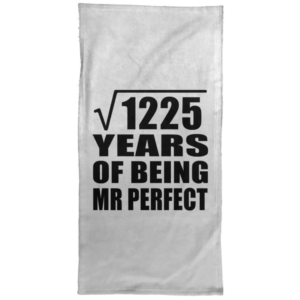 35th Anniversary Square Root of 1225 Years of Mr Perfect - Hand Towel