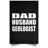 Dad Husband Geologist - Poster Portrait