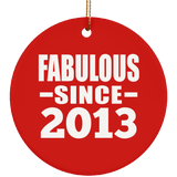 11th Birthday Fabulous Since 2013 - Circle Ornament