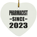 Pharmacist Since 2023 - Heart Ornament