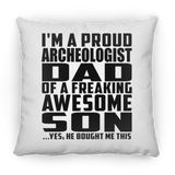 Proud Archeologist Dad Of Awesome Son - Throw Pillow