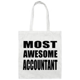 Most Awesome Accountant - Tote Bag White