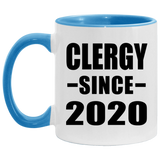 Clergy Since 2020 - 11oz Accent Mug Blue