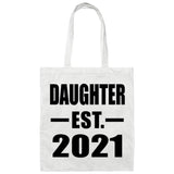 Daughter Established EST. 2021 - Tote Bag White