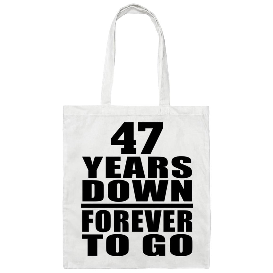 47th Anniversary 47 Years Down Forever to Go - Tote Bag White