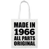58th Birthday Made in 1966 All Parts Original - Tote Bag White