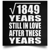 43rd Anniversary Square Root of 1849 Years Still In Love - Poster Square
