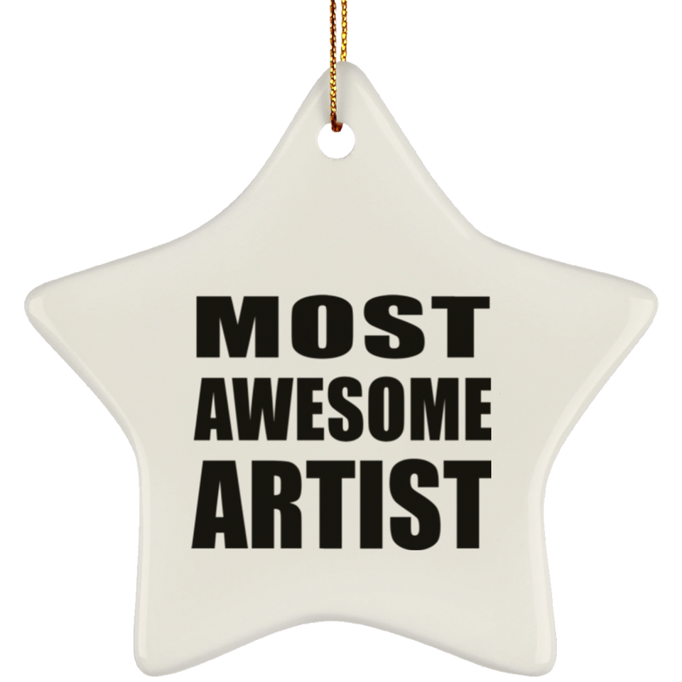 Most Awesome Artist - Star Ornament