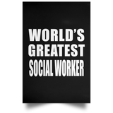 World's Greatest Social Worker - Poster Portrait