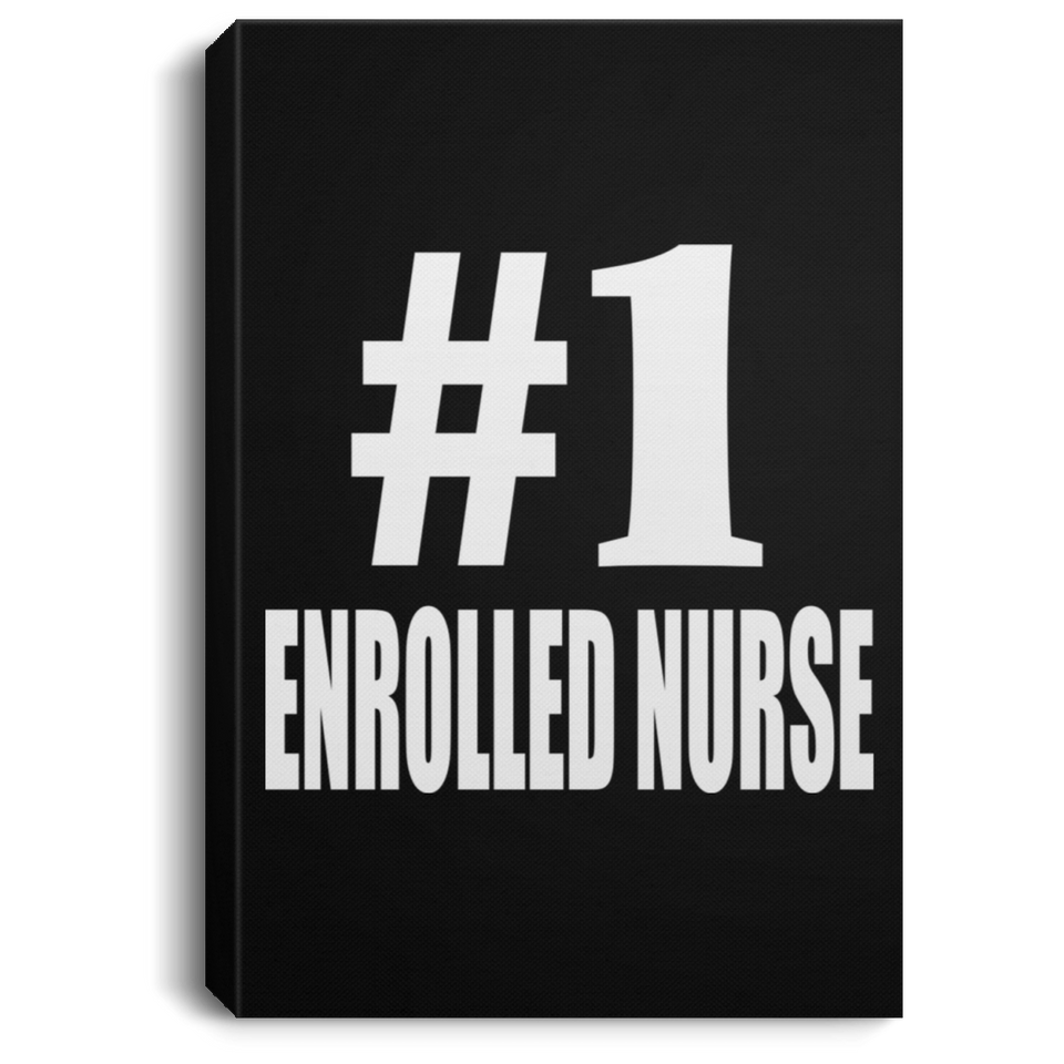 Number One #1 Enrolled Nurse - Canvas Portrait