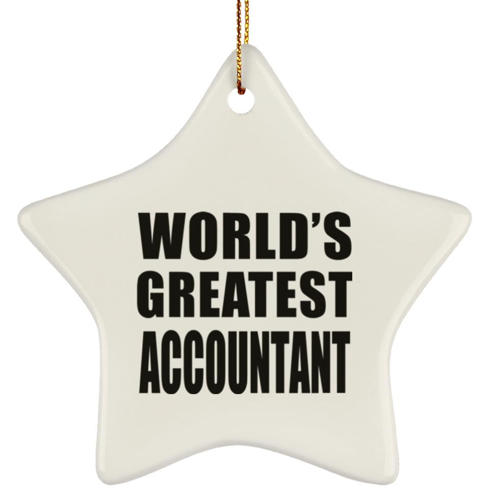 World's Greatest Accountant - Star Ornament