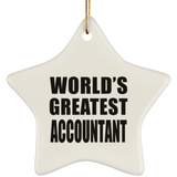 World's Greatest Accountant - Star Ornament