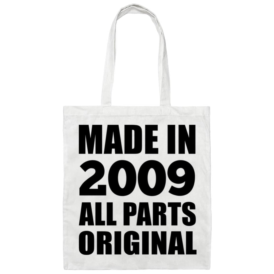 15th Birthday Made in 2009 All Parts Original - Tote Bag White
