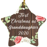 First Christmas As Granddaughter 2020 - Star Ornament A