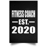 Fitness Coach Established EST. 2020 - Poster Portrait