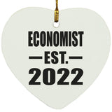 Economist Established EST. 2022 - Heart Ornament