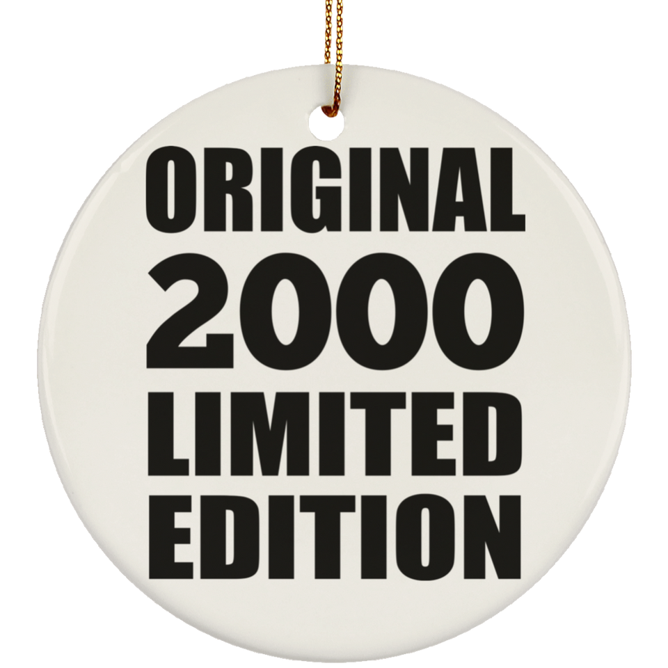 24th Birthday Original 2000 Limited Edition - Circle Ornament