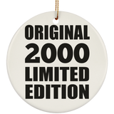 24th Birthday Original 2000 Limited Edition - Circle Ornament