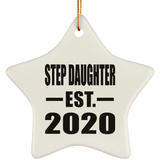Step Daughter Established EST. 2020 - Star Ornament