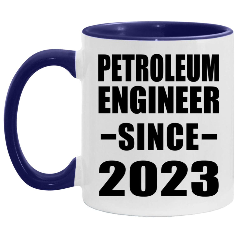 Petroleum Engineer Since 2023 - 11oz Accent Mug Purple
