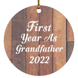 First Year As Grandfather 2022 - Circle Ornament E