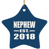 Nephew Established EST. 2018 - Star Ornament