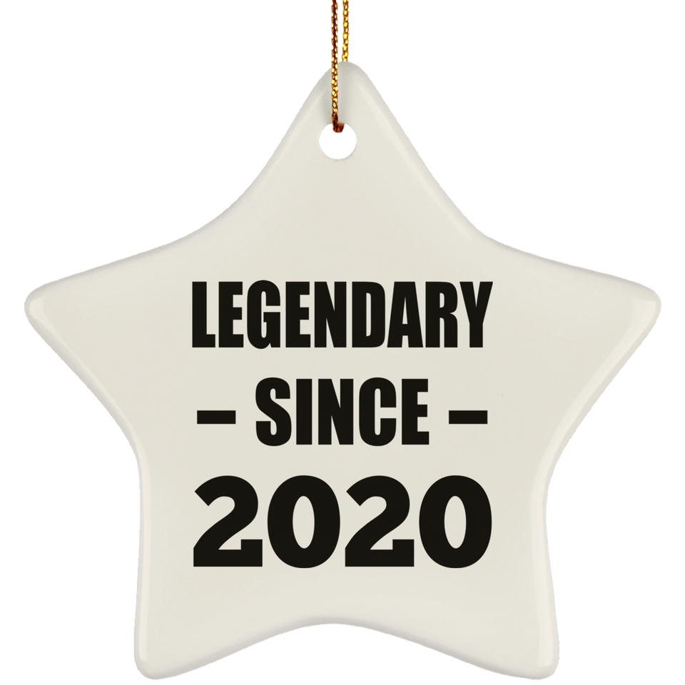 4th Birthday Legendary Since 2020 - Star Ornament