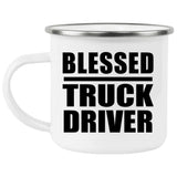 Blessed Truck Driver - 12oz Camping Mug