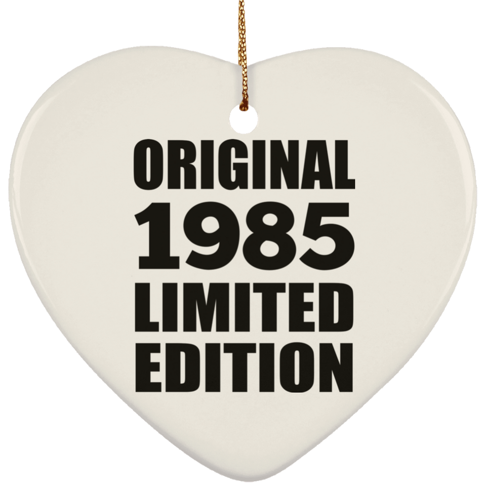 39th Birthday Original 1985 Limited Edition - Heart Ornament