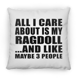 All I Care About Is My Ragdoll - Throw Pillow