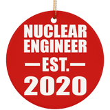 Nuclear Engineer Established EST. 2020 - Circle Ornament