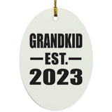 Grandkid Established EST. 2023 - Oval Ornament