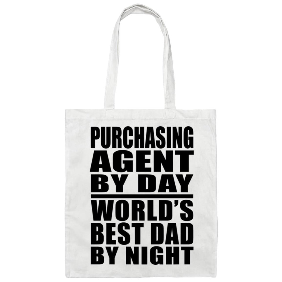 Purchasing Agent By Day World's Best Dad By Night - Tote Bag White