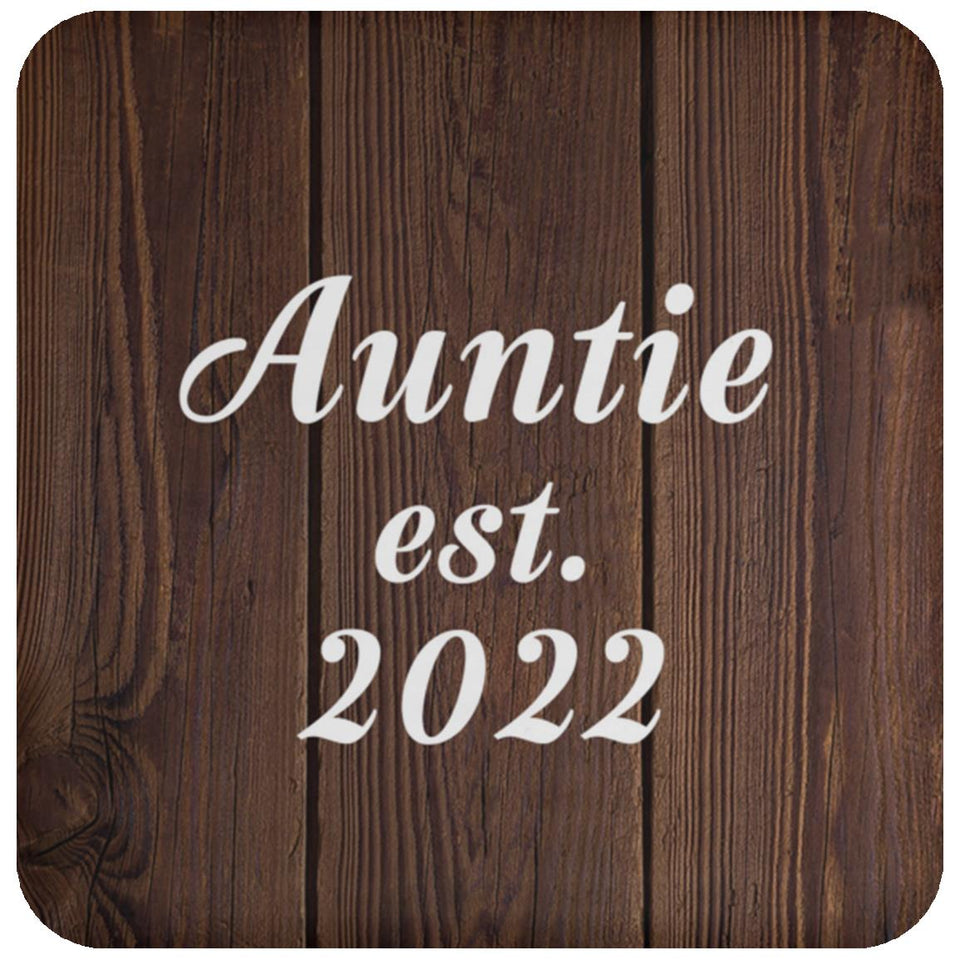 Auntie Established EST. 2022 - Drink Coaster D
