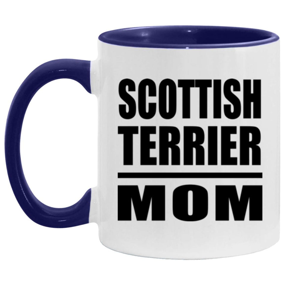 Scottish Terrier Mom - 11oz Accent Mug Purple
