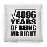 64th Anniversary Square Root of 4096 Years of Being Mr Right - Throw Pillow
