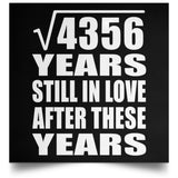 66th Anniversary Square Root of 4356 Years Still In Love - Poster Square