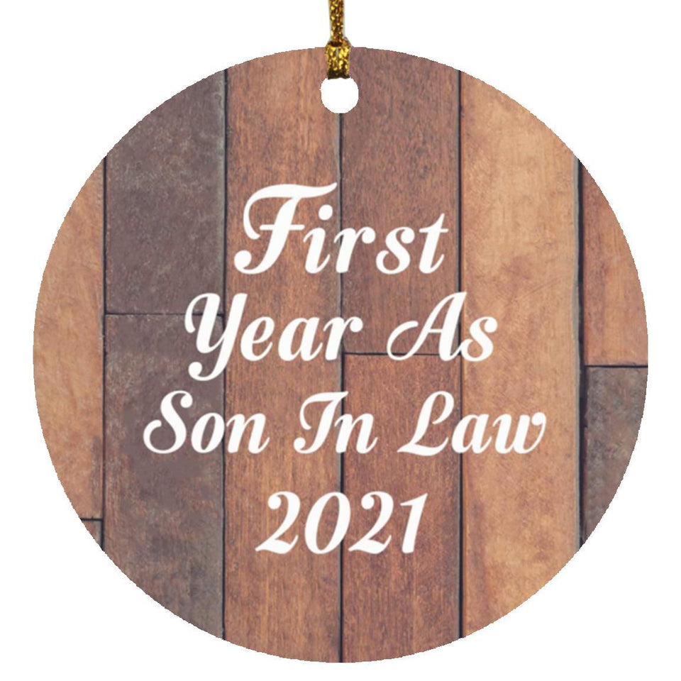 First Year As Son In Law 2021 - Circle Ornament E