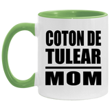 Coton De Tulear Mom - 11oz Accent Mug Green