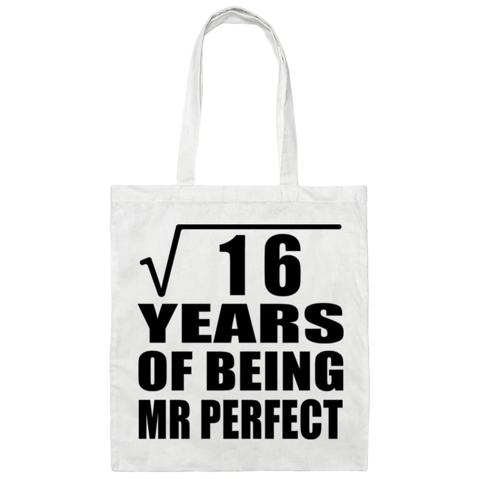 4th Anniversary Square Root of 16 Years of Mr Perfect - Tote Bag White