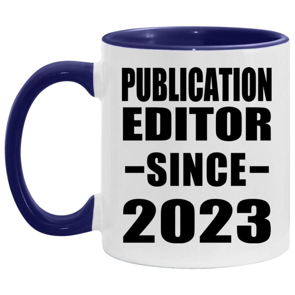 Publication Editor Since 2023 - 11oz Accent Mug Purple