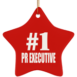 Number One #1 Pr Executive - Star Ornament