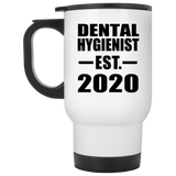 Dental Hygienist Established EST. 2020 - White Travel Mug
