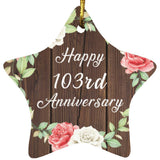 Happy 103rd Anniversary - Star Ornament A
