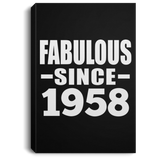 66th Birthday Fabulous Since 1958 - Canvas Portrait