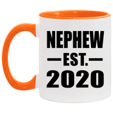 Nephew Established EST. 2020 - 11oz Accent Mug Orange