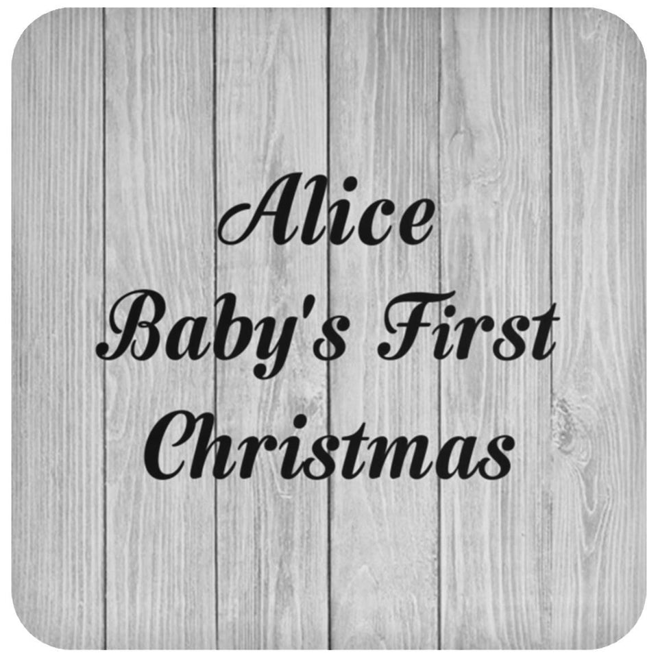 Alice Baby's First Christmas - Drink Coaster F